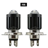 Honda Civic 1991-1995 Uyumlu Mercekli Far Ampulü Led Xenon Çift Renk Sarı-Beyaz Far Şimşek Etkili CSP Led Lamba Uzun Kısa 2 Adet Takım - 2