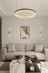 Renkli Duvarlar Boyanabilir Dekoratif PVC Duvar Çıtası 2.5 Cm 1 Boy 240 Cm Duvar Süsleri Koridor Salon Çıta Tasarım - 2