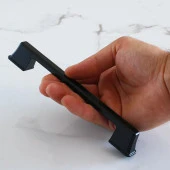 Siyah Metal Mutfak Mobilya Çekmece Mutfak Dolap Dolabı Kulpları Kapak Kulbu Kulp 160 mm 16 cm thumbnail 4