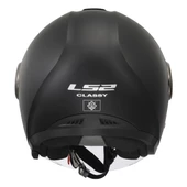 LS2 CLASSY MAT SİYAH KASK (GÜNEŞ VİZÖRLÜ) - 4