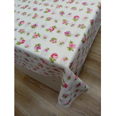 Hayat Home 120x140 Sarı Kırmızı Çiçek Desenli Polyester Dertsiz Masa Örtüsü - 4