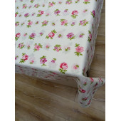 Hayat Home 120x180 Sarı Kırmızı Çiçek Desenli Polyester Masa Örtüsü - 2