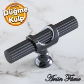 Arsin Füme Metal Düğme Tek Vidalı Çekmece Mutfak Mobilya Dolabı Dolap Kulpu Kulbu Kulpları thumbnail 1