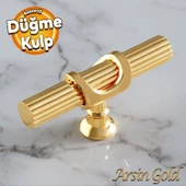 Arsin Gold Altın Metal Düğme Tek Vidalı Çekmece Mutfak Mobilya Dolabı Dolap Kulpu Kulbu Kulpları - 1