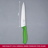 Victorinox 19cm Doğrama Bıçağı 6.8006.19L4B Yeşil - 5