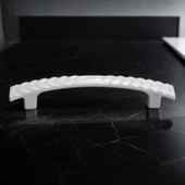 Ihlara 96 Mm (SERT PLASTİK) Beyaz Mobilya Çekmece Mutfak Dolap Dolabı Kulbu Kulpu Kulpları 5 Adet thumbnail 4