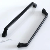 Siyah Kulp Mobilya Mutfak Çekmece Dolap Dolabı Kapak Kulbu Kulpları 224 mm Kulpu Metal 22.4 mm thumbnail 2