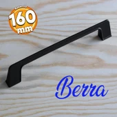 Berra Kulp 160 mm Siyah Metal Mutfak Mobilya Çekmece Mutfak Dolap Dolabı Kulpları Kapak Kulbu 16 cm - 1