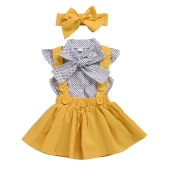 MODAVALS DOKUMA SLOPET POPLIN GÖMLEK & BANDANALI KIZ ÇOCUK SLOPET KOMBİN - 5