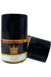 100 Adet Standart Otel Şampuanı Geniş Kapak Yaldızlı 50 Ml Silindir Şişe Tek Kullanımlık Kullan At thumbnail 3