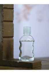 Tırtıklı Boş Flip Top Kapaklı Kolonya - Dezenfektan Şişesi 12 Adet 50 ml - 50 ml - 1