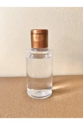 10 Adet 50ml Bronz Fliptop Kapak Om62 Dezenfektan Kolonya Parfüm Boş Şişesi - 50 ml - 1