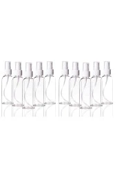 12 Adet Sert Plastik 100ml Boş Sprey Kolonya Dezenfektan Şişesi - 100 ml - 1