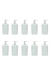 10 Adet 1 Lt - 1000 ml Pompalı El Dezenfektanı Sıvı Sabun Boş Şişe Bidonu thumbnail 1