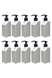 10 Adet 1 Lt - 1000 ml Pompalı El Dezenfektanı Sıvı Sabun Boş Şişe Bidonu thumbnail 2