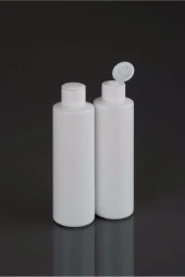250 ml 100 adet Flip Top açma kapak boş şişe beyaz thumbnail 3