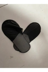 Tek Kullanımlık Terlik Otel Terliği Eva Terlik Siyah 100 Çift thumbnail 1