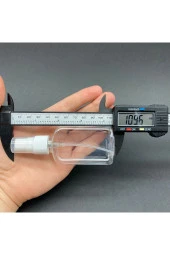 50 Cc Yassı Plastik Şişe - Beyaz Spreyli - 50 Ml Spreyli Pet Şişe ( 25 Adet) thumbnail 2