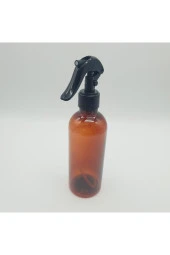 10 Adet 400 Cc Amber Pet Şişe Mermi Model Triger Sprey Kapak thumbnail 2