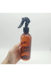 10 Adet 400 Cc Amber Pet Şişe Mermi Model Triger Sprey Kapak thumbnail 3