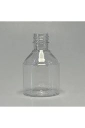 100 Adet Baskısız Dekoratif Boş Şişe Standart Otel Tipi 50 ML Damacana Şişe Şeffaf Hediyelik - 3