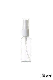 25 Adet Boş Şişe Spreyli Kolonya Şişesi Doldurulabilir Cep Plastik Parfüm Şişesi 30 ml - 1