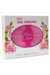 Rose Love Gül Yapraklı Güzellik Ve Cilt Bakım Sabunu 80gr*4 Lü Lüks Kutu thumbnail 1