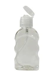 100 Adet 50ml Boş Şişe Şeffaf Kapak Kolonya Sıvı Dezenfektan Likit Şişe - 1