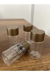 100 Adet Kapaklı Boş Şişe 50 ml Dekoratif Şişe Şampuan Şişesi - 2