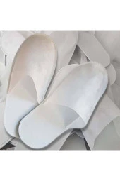 Unisex Beyaz Üreticiden 500 Çift Tek Kullanımlık Terlik thumbnail 8