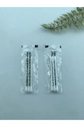 500 adet 3'lü tek kullanımlık poşetli kulak pamuğu otel kulak pamuğu kulak temizleme pamuğu thumbnail 3