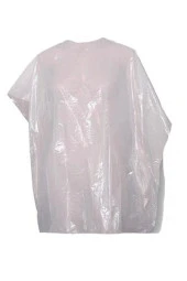 50 Adet Tek Kullanımlık Naylon Önlük Penuar Çalışma Boya Mutfak Kuaför Önlüğü Apron Kullan At thumbnail 4