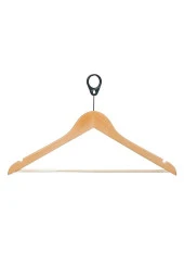 100 Adet Ahşap Askı Otel Tipi, Otel Askısı, Elbise Askısı, Askı - 1