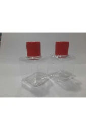 Kırmızı Kapaklı Mini Şampuan Şişesi .otel Tipi .kuaför Şişesi. Duş Jeli .35 Cc. Seyahat Boy .50 Adet thumbnail 3