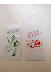 Kapı Kolu Talimatı / Dnd Kart " 50 Adet " - 1