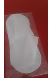 300 Cift Beyaz Ovarlok Tek Kullanimlik Terlik thumbnail 2