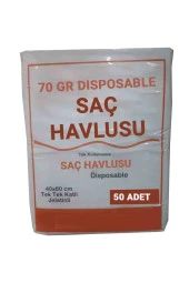 500 Adet Tek Kullanımlık Otel Buklet Sauna Kuaför Saç Baş Spor Salonu Seyahat Havlusu 70 gr 40×80 thumbnail 1