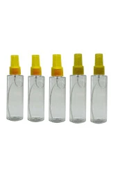 50 Adet Boş Şişe Spreyli Kolonya Şişesi Doldurulabilir Cep Plastik Parfüm Şişesi 100 Ml - 1