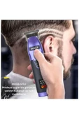 Profesyonel Dijital Ekranlı Cilde Zararsız Saç Sakal Tıraş Makinesi Şarj Göstergeli - 5