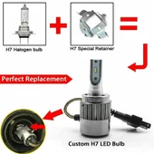 Space Volkswagen Uyumlu 12-32V H7 Led Far Ampulü (4800LM) thumbnail 2