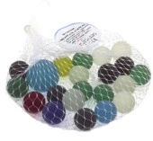 Renkli Buzlu Cam Misket - 1