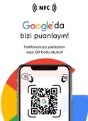 Masa Üstü NFC ve QR Kodlu Google Yorum ve Puanlama Standı Föylük TASARIM 121 - 2