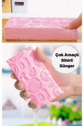 3B Trend Çok Amaçlı Daha Fazla Köpük Üretebilen Sihirli Yumuşak Sünger Peeling Banyo Süngeri - 1