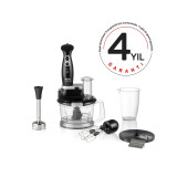 ARZUM AR1004 SOPRANO MAX MULTİ BLENDER SETİ SİYAH - 1