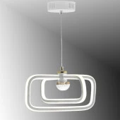 TT Aydınlatma TT321-BY  Nazar Modeli Mat Beyaz 3 Renk Modüllü Ledli Avize thumbnail 1