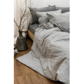 Çift Kişilik 200 x 220 cm Ranforce Nevresim Takımı - Brendon Gri - 3