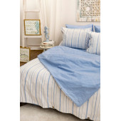Çift Kişilik 200 x 220 cm Ranforce Nevresim Takımı - Brendon Mavi - 3