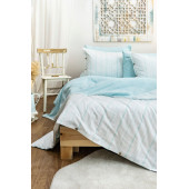 Çift Kişilik 200 x 220 cm Ranforce Nevresim Takımı - Brendon Mint - 1