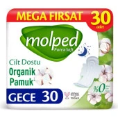 Molped Pure&Soft Hijyenik Ped Mega Gece 30'lu thumbnail 1