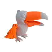 3D Hareketli Tukan Kuşu Figürlü Oyuncak - Turuncu/Beyaz thumbnail 1